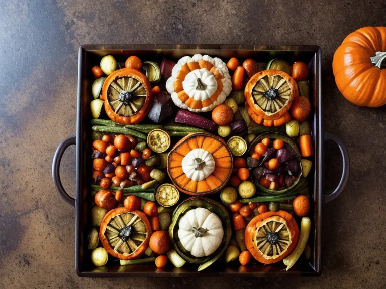 Légumes de saison rôtis au four, prêts pour des menus de cuisine légère organisés à l'avance