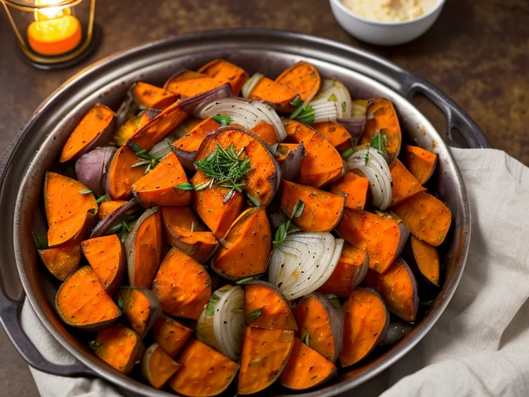 Légumes rôtis au four relevés d'épices, une recette de cuisine légère sans crème