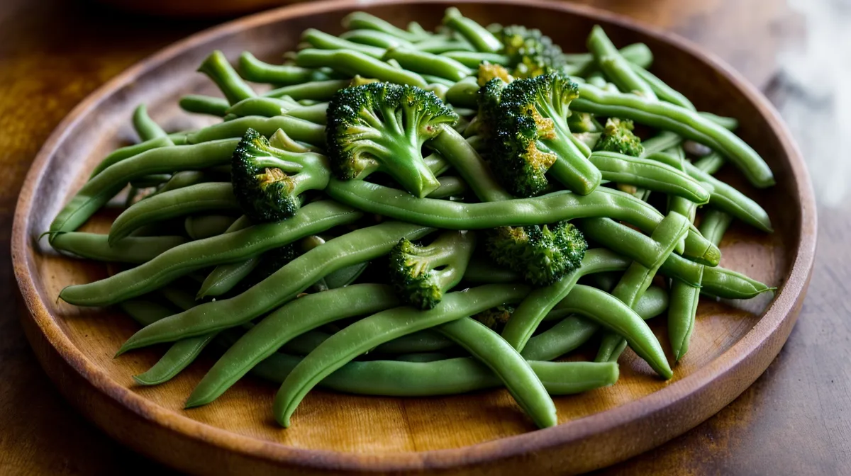 Légumes verts croquants fraîchement cuits, astuce de cuisson pour préserver couleur et texture